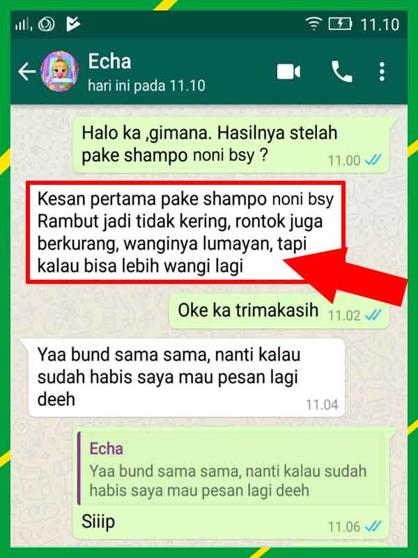 Jual Shampo BSY Noni Black Hair Magic di Lampung Barat 
